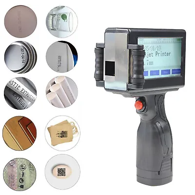 Handheld Inkjet Printer Touch Screen Date Logo Label QR Bar Code Laser Coder • £105.59