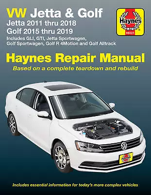 Volkswagen VW Jetta Golf Haynes Shop Service Book Repair Manual • $32.87