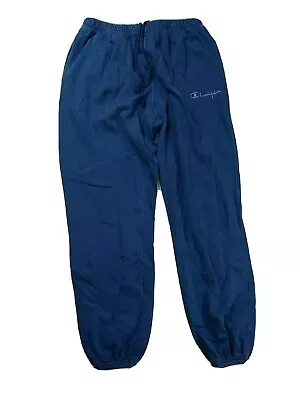 Champion Mens 100% AUTHENTIC Long Sweat Pants Size Large Blue  • $49.99