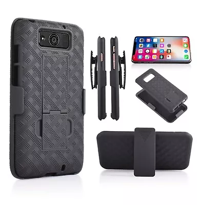 Droid Ultra Black Shell Case Belt Clip Holster Stand For Motorola Droid Maxx • $7.49