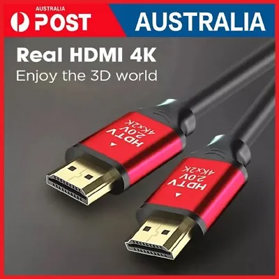 $8.99 • Buy Premium HDMI Cable V2.0 Ultra HD 4K 8K 2160p 1080p 3D High Speed ARC HEC Gold