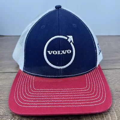 VOLVO Snapback Hat VOLVO Blue Red Hat Adjustable Adult Size Hat Blue Cap • $5.40