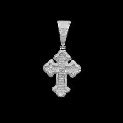 Men's Real Moissanite Custom Layered Cross Pendant 925 Sterling Silver • $193.06