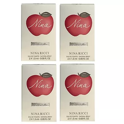 £10.99 • Buy Nina Ricci Nina & Luna 2x 1.5ml X4 EDP Women Perfume VIALS Samples Travel Spray