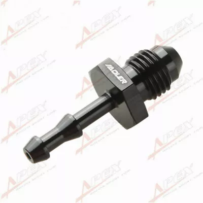 - 4AN AN4 To 4mm Barb Aluminum Straight Fuel Line Fitting Adapter Black  • $4.48