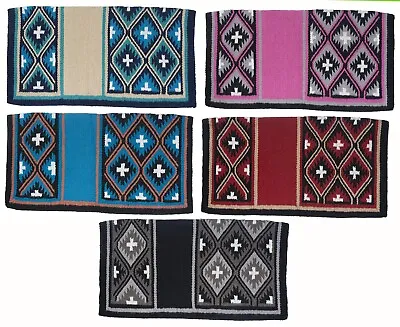 $63.90 • Buy Western Wool Saddle Blanket - 4 Color Patterns - 34  By 36  - 5 Pounds Wool