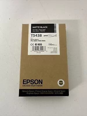 Expired Epson T5438 Nib Ink Matte Black Stylus Pro 4000/7600/9600 • $42