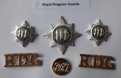 Cap & Collar Badges Shoulder Titles Button - The Royal Dragoon Guards RDG • £22.99