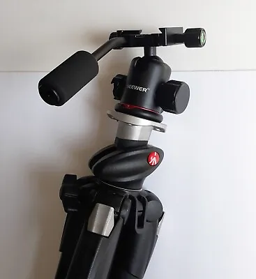 Manfrotto 190XPROB Italy Heavy Duty Camera Tripod + NEEWER Tripod Ball Head • $140