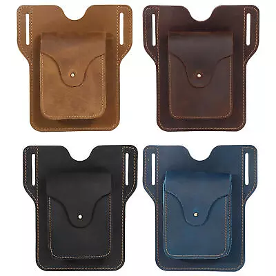 Vintage Leather Belt Pouch Waist Bag Wallet Purse Phone Holder Pack Travel  • $24.28