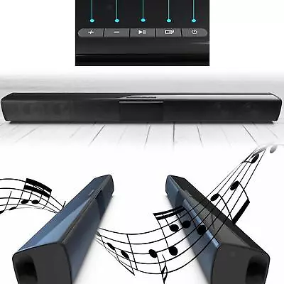 Sound Bar Wireless Bass Wired Subwoofer Home Theater TV Speaker For Bluetooth • £37.57