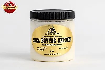 $8.89 • Buy Shea Butter Refined Organic Raw Cold Pressed Grade A From Ghana 100% Pure 8 Oz