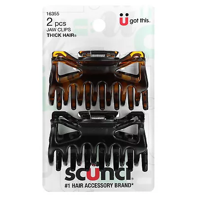 Scunci Effortless Beauty Jaw Clips For Thick Hair 2 Pieces • £10.99