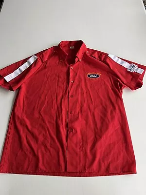 Ford Southern States Racing Taurus # 50 Button-up Mechanic Shirt- Men’s: L - Red • $24.99