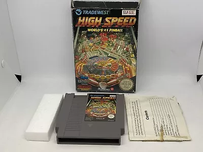 High Speed Pinball - NES / Nintendo Entertainment System - CIB Manual Styrofoam • $79.99