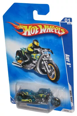 Hot Wheels Airy 8 Teal & Yellow Motorcycle Bike Die-Cast Toy 137/190 • $10.98