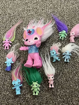 The Zelfs Troll Doll Pink Mouse Vet Crystal Wishes Very Rare & Other Small Ones • $92.37