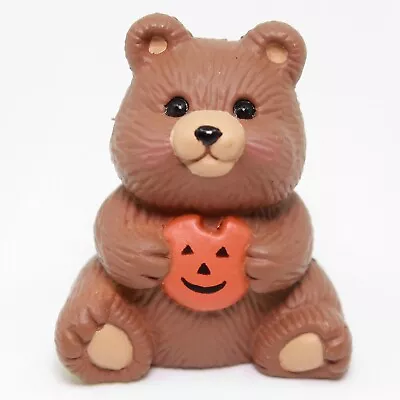 BEAR Holding A Cookie - HALLOWEEN Hallmark MERRY MINIATURES Figure • $4.99