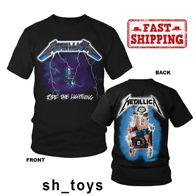 Metallica T-Shirt Ride The Lightning Album Rock Metal Tee Unisex Shirt S-5XL • $22.89