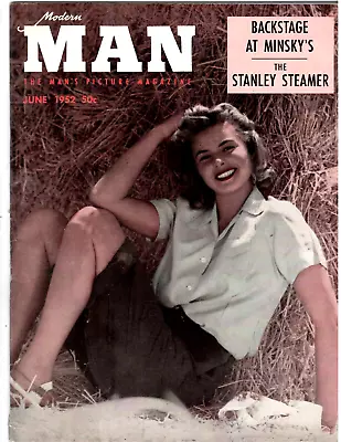 Men's Cheesecake Magazine MODERN MAN June 1952 Betty Howard & More At Minsky's • $18