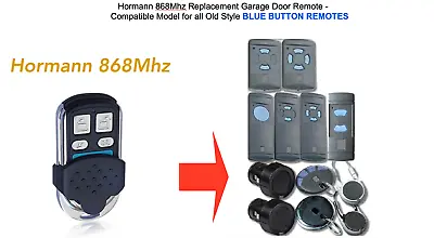 HORMANN Garage Door Hand Set Remote Control Transmitter HSM2 868 BLUE BUTTONS • £9.95