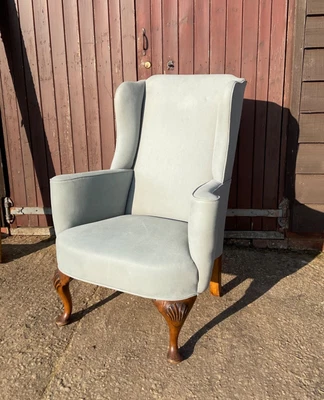 £300 • Buy Beautiful Antique Upholstered Wingback Armchair