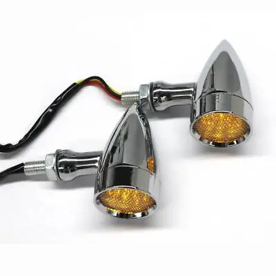 $21.49 • Buy For Yamaha V Star 250 650 950 1100 1300 Motorcycle LED Turn Signals Lights Amber