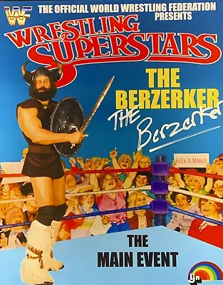 THE BERZERKER Autographed Custom WWF LJN FIGURE POSTER 8x10 Photo • $12.99