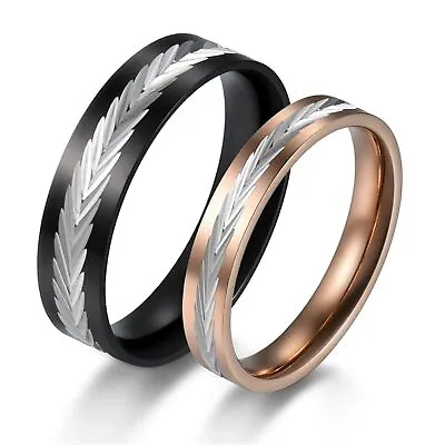 2pcs Matching Couple's Ring Men Women Engagement Promise Wedding Band For Lovers • $10.99