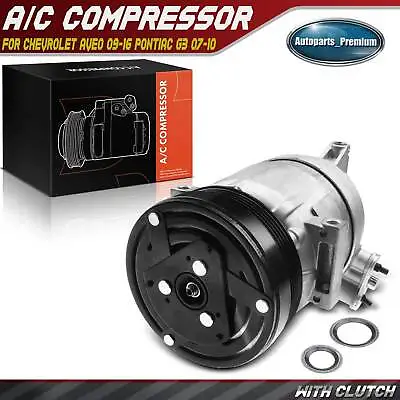 New AC Compressor W/ Clutch For Chevrolet Aveo 2009-2016 Pontiac G3 07-10 1.6L • $109.99
