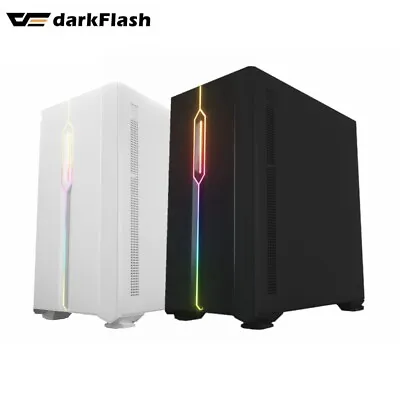 $85.95 • Buy PC Case Tempered Glass ARGB Strip Micro-ATX ITX Gaming Tower DarkFlash DLM23