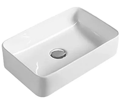 £50 • Buy Nuie Rectangular Bathroom Countertop Sink Basin