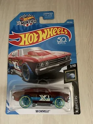 1 2018 Hot Wheels X-Raycers Red ‘69 Chevelle • $1.77