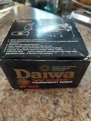 DAIWA WHISKER SS 1300 ~ Tournament Spinning Reel Japan New Open Box • $250