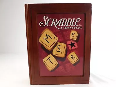 NEW (Opened) 2009 SCABBLE Game - Vintage Game Collection - WOODEN Bookshelf Box • $35