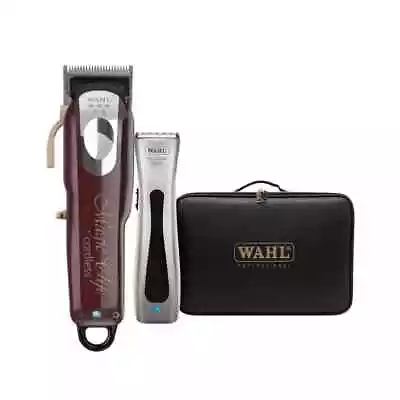 Wahl Professional Magic Clip Clippers & Beret Trimmer Combo With Black&Gold Case • $374