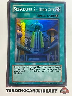 Yugioh - Skyscraper 2 - Hero City - Super Rare - STON-EN048 LP • £2.45