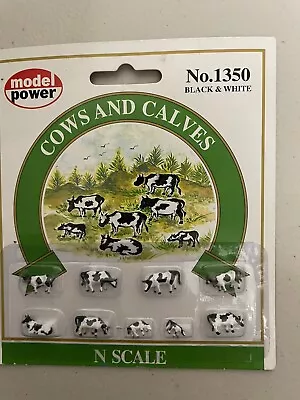 Model Power  Cattle Cows Dairy Farm Figures Set N Scale Train Layout Scenery • $5.99