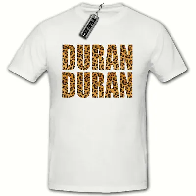 Duran Duran Ladies Tshirt Leopard Print Womens Tshirt 80's Slogan Tshirt • £8.99
