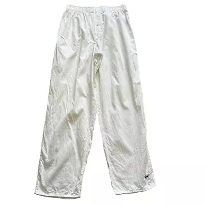 Royal Highnies White Pima Cotton Pull On Lounge Pants Size L • $38