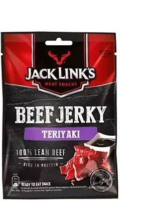 Jack Link’S Beef Jerky Teriyaki High Protein Meat Snack Dried Halal Beef 1X70Gr • $46.74