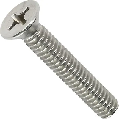 6-32 Flat Head Machine Screws Phillips Stainless Steel All Sizes / Quantities • $9.49