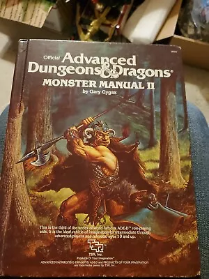 Advanced D&D TSR 1983 1st Edition GYGAX Monster Manual II #2 Hardcover #2016 • $49.87