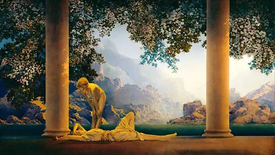 Maxfield Parrish Fine Art Print - DAYBREAK - 22 X 38 - Directly From Painting • $399