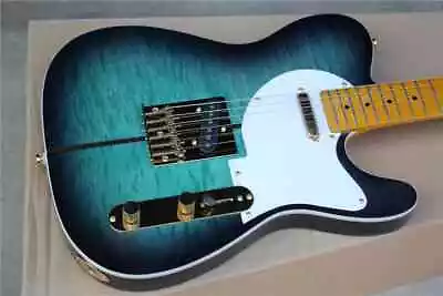 Custom Blue Electric Guitar With Merle Haggard Tuff DogWhite Pickguard • $292