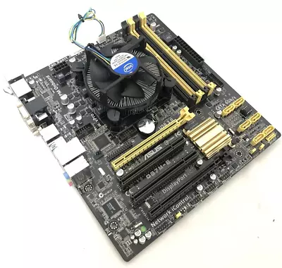 ASUS B87M-E Chipset ATX  Motherboard LGA 1150 DDR3 I/O SHIELD INCLUDED  HeatSink • £39.99