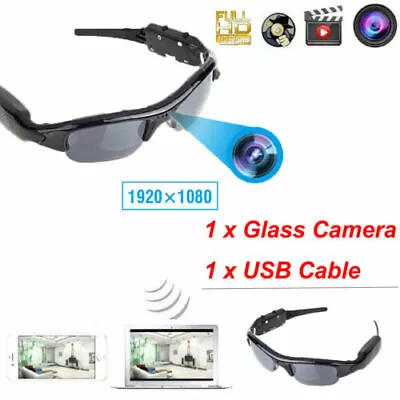 1080P HD Hidden Sunglasses Spy Camera Video Recorder Eyewear Camcorder Unisex AU • $234.95