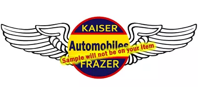 Kaiser Frazer Cars Dealer Sales Service Racing Flag Wings Vinyl Stickers Decals • $4