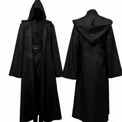 Medieval Velvet Hooded Cloak Wicca Long Robe Halloween Witchcraft Larp Capes US • $15.99