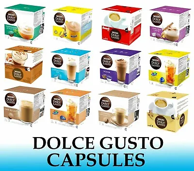 NESCAFE DOLCE GUSTO CAPSULES - 12 Boxes - 192 Capsules - Many Flavors • $199